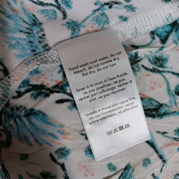 Anthro Onia Mila Wide Leg Crane Print Pants size Medium - Picture 7 of 7